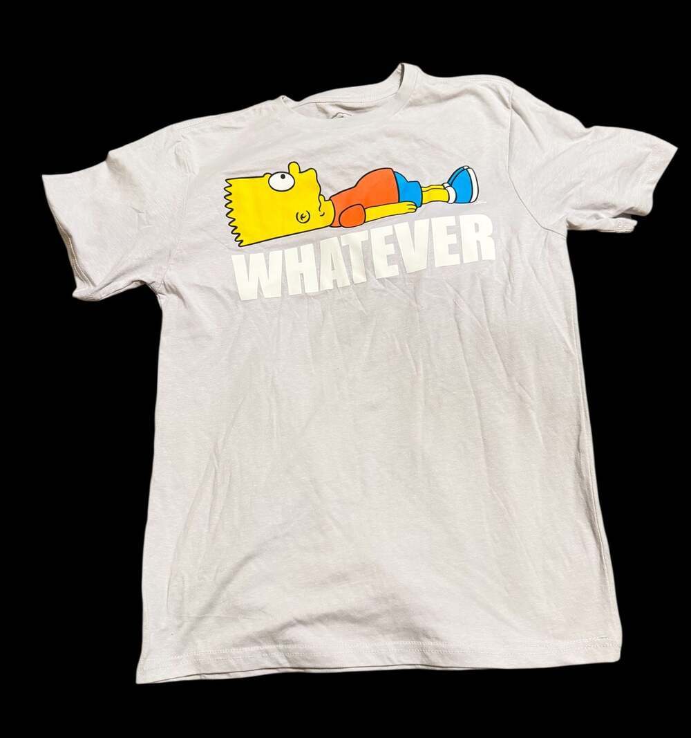 The Simpsons Bart Simpson Whatever El Barto Youth T-Shirt Blue